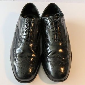 Florsheim Black Leather Wingtip